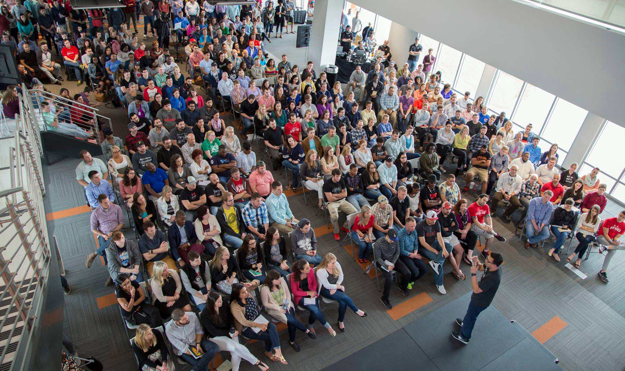 alex sheen presenting to an audience